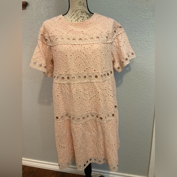 Listicle Dresses & Skirts - Listicle Pink Lace Dress Large